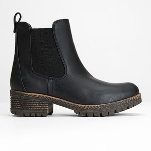 Anna Solid Chelsea Adventure Boot | Black | Size 9